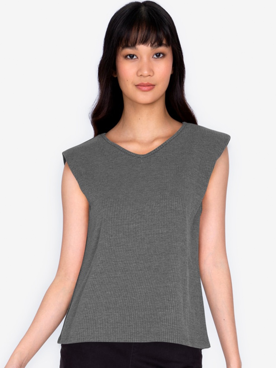 

ZALORA BASICS Women Grey Top