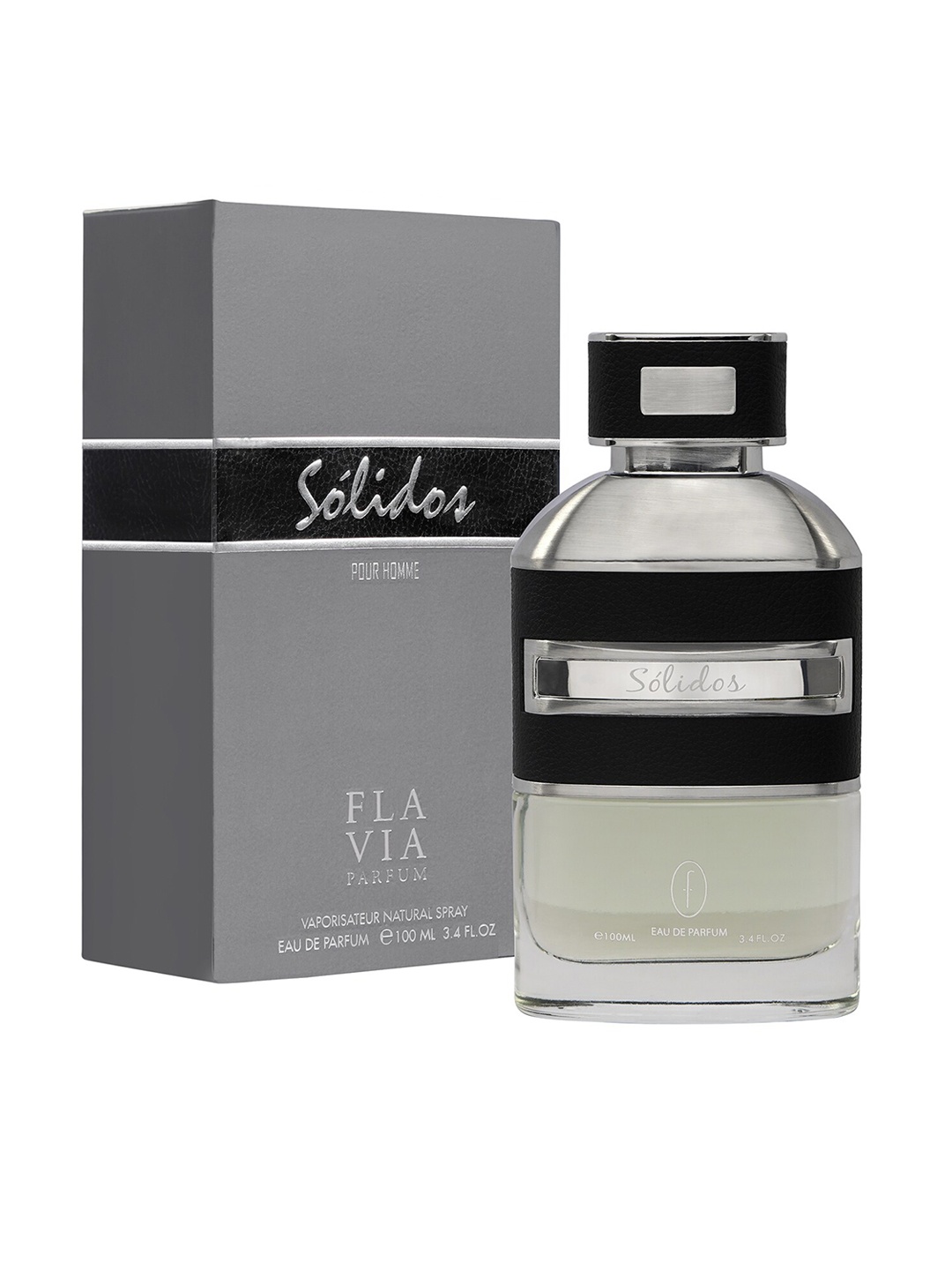 

FLAVIA Men Solidos Pour Homme Eau De Parfum 100 ml, Silver