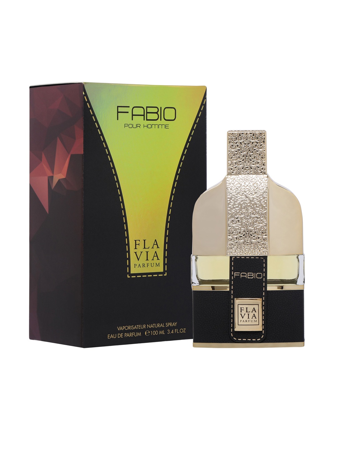 

FLAVIA Men Fabio Pour Homme Eau De Parfum - 100ml, Black