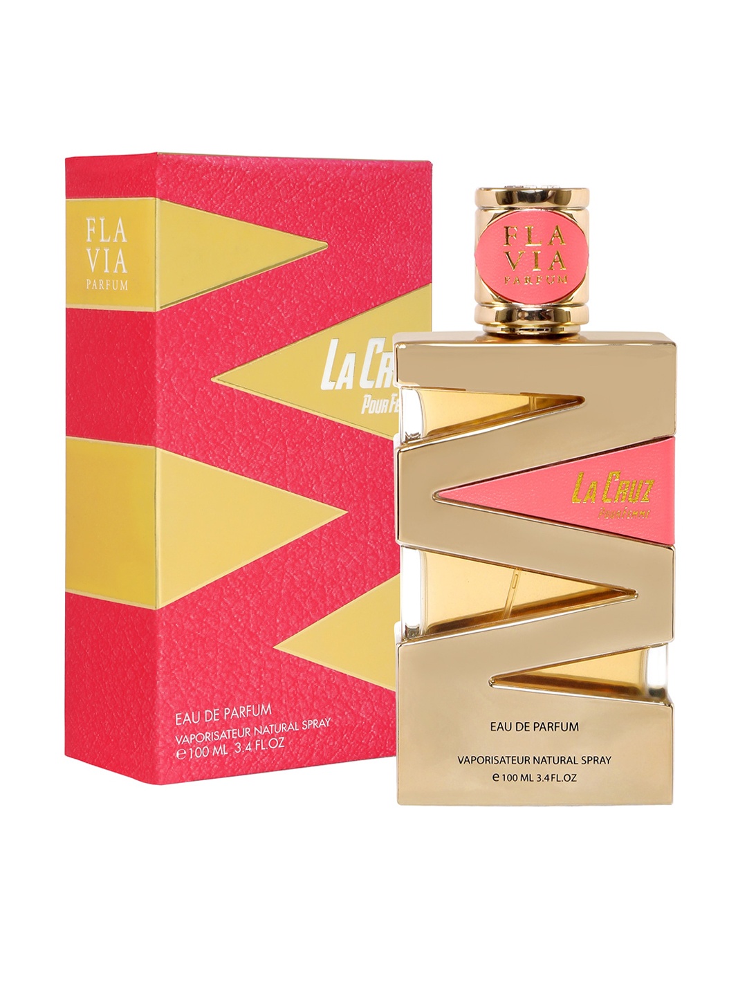 

FLAVIA Women La Cruz Pour Femme Eau De Parfum 100 ml, Gold