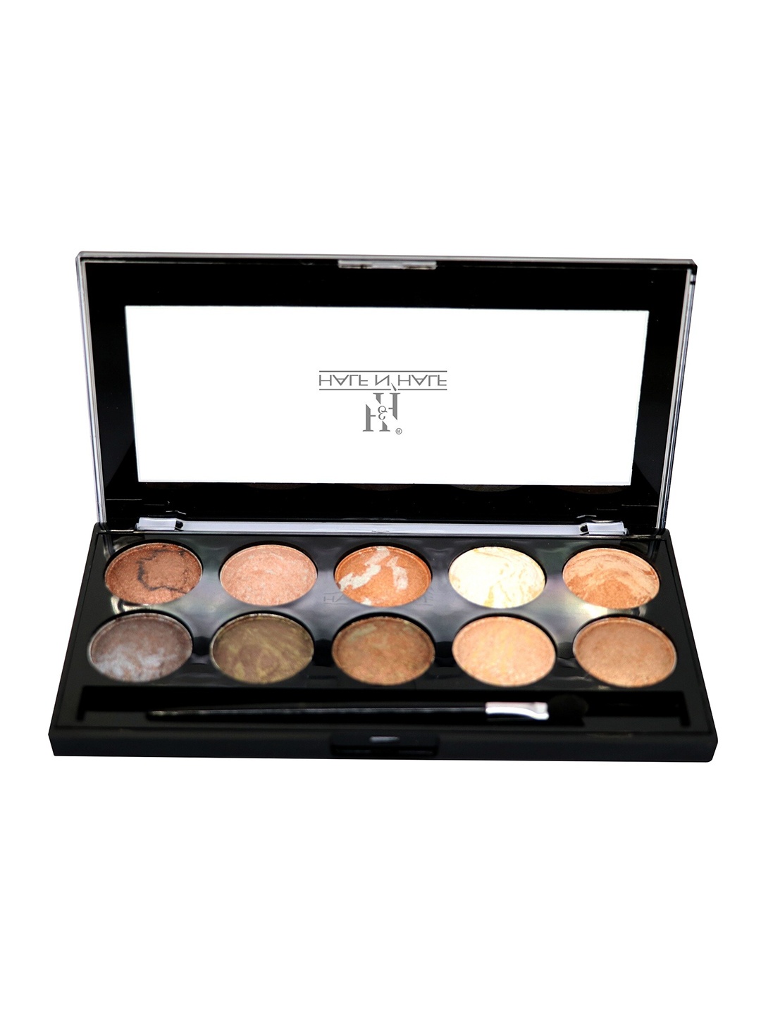 

Half N Half HD PRO 10 Color Baked Eyeshadow Palette - 01, Multi