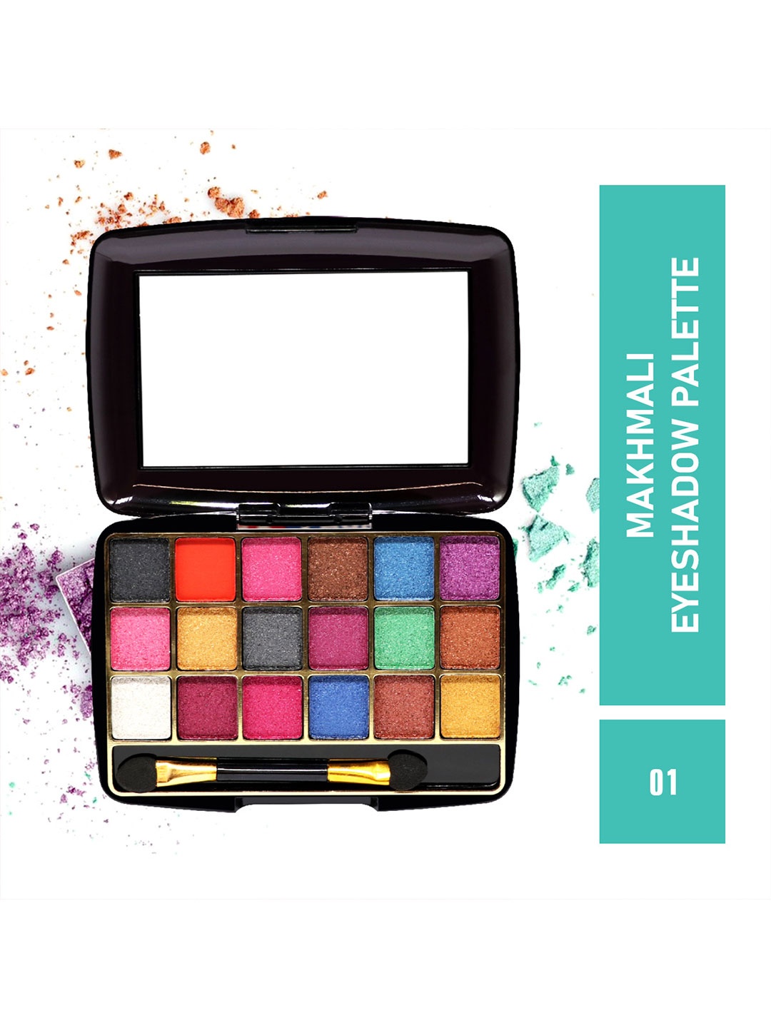 

Half N Half 18 Colors Makhmali Eyeshadow - Palette 1, Pack of 2, Multi