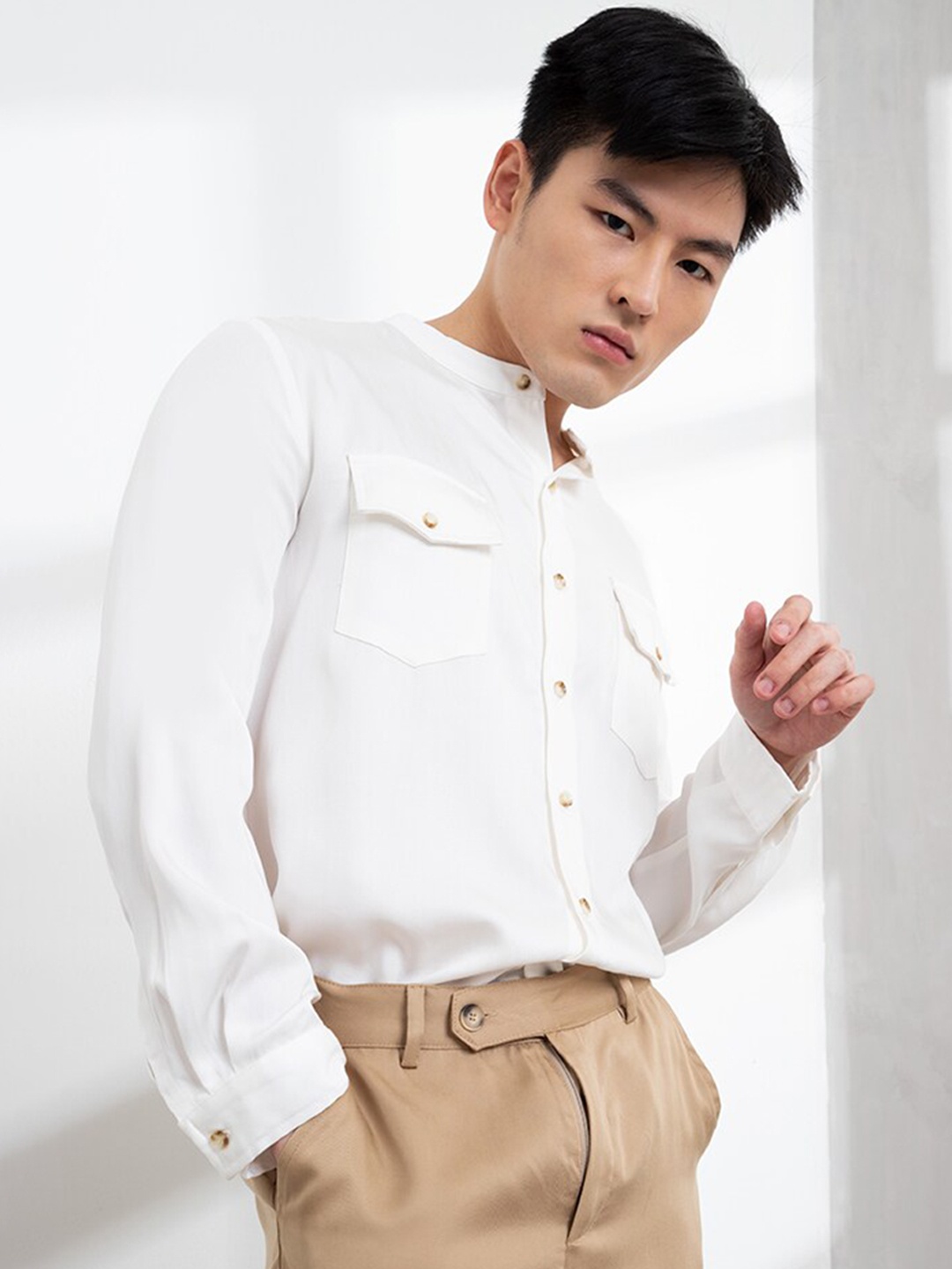 

ORIGIN BY ZALORA Men White Casual Shirt