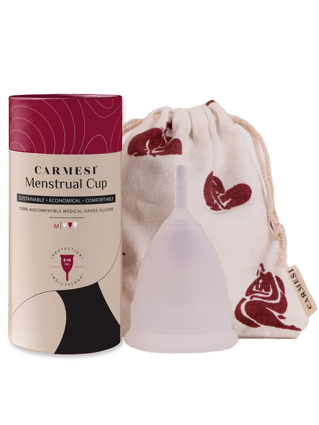 

CARMESI Reusable Menstrual Cup - Medium, Pink