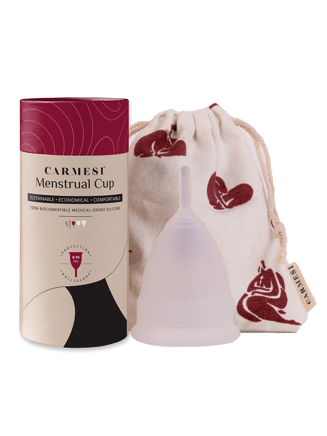 

CARMESI Reusable Menstrual Cup - Small, Pink