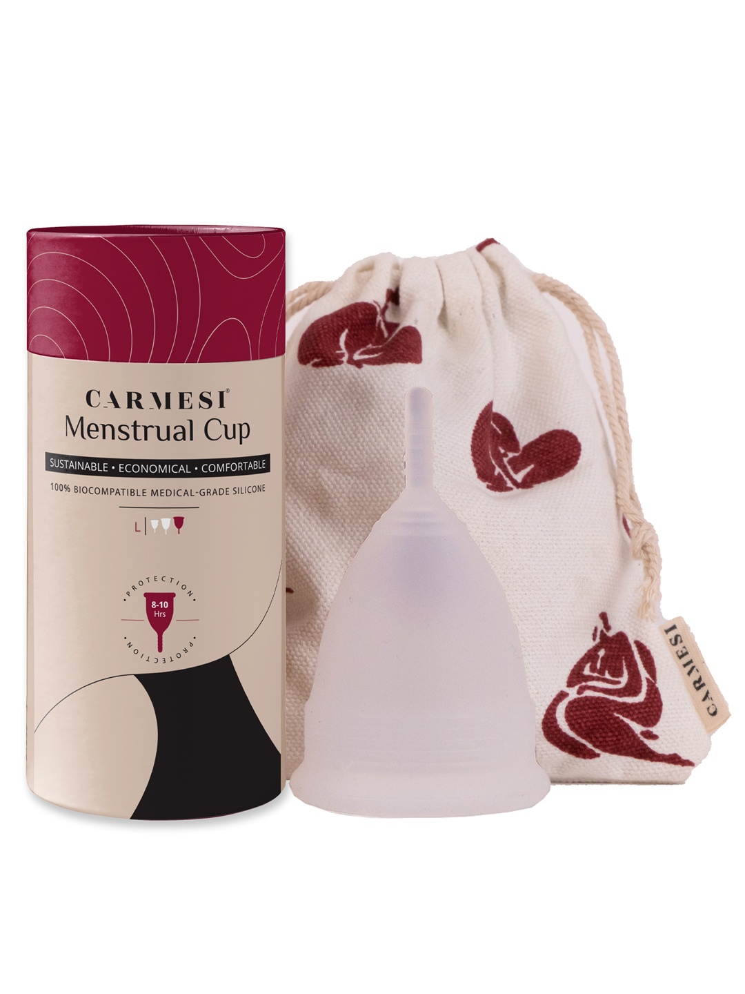 

CARMESI Reusable Menstrual Cup - Large, Pink