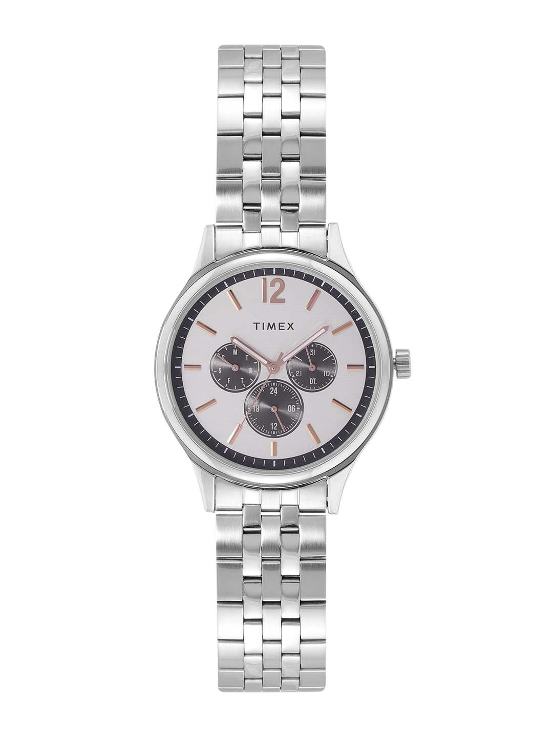 

Timex Men Silver-Toned Multifunction Analogue Watch - TWEG18407