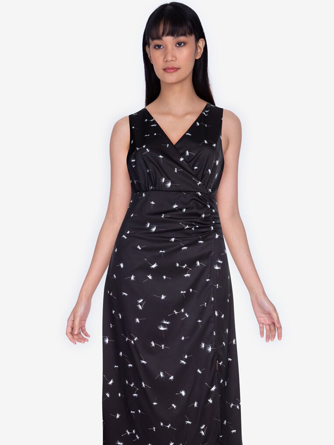 

ZALORA BASICS Black & White Midi Dress