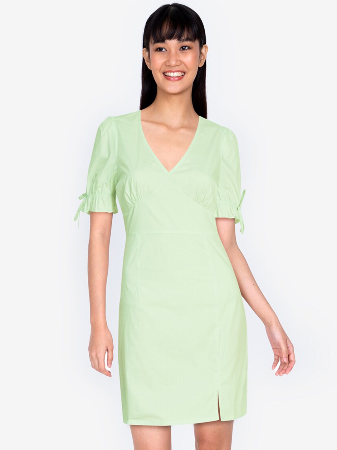 

ZALORA BASICS Green Sheath Dress