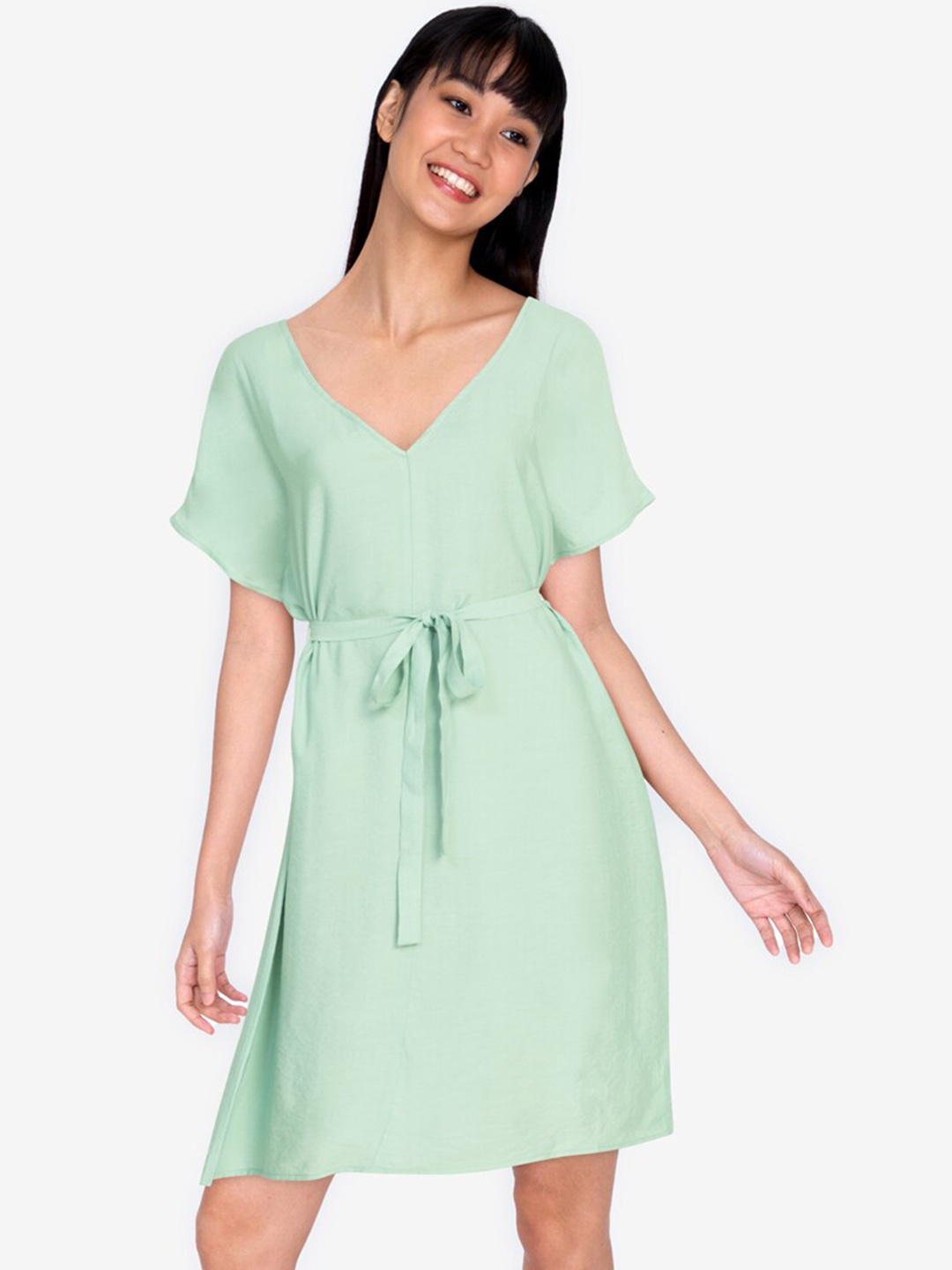 

ZALORA BASICS Green A-Line Dress