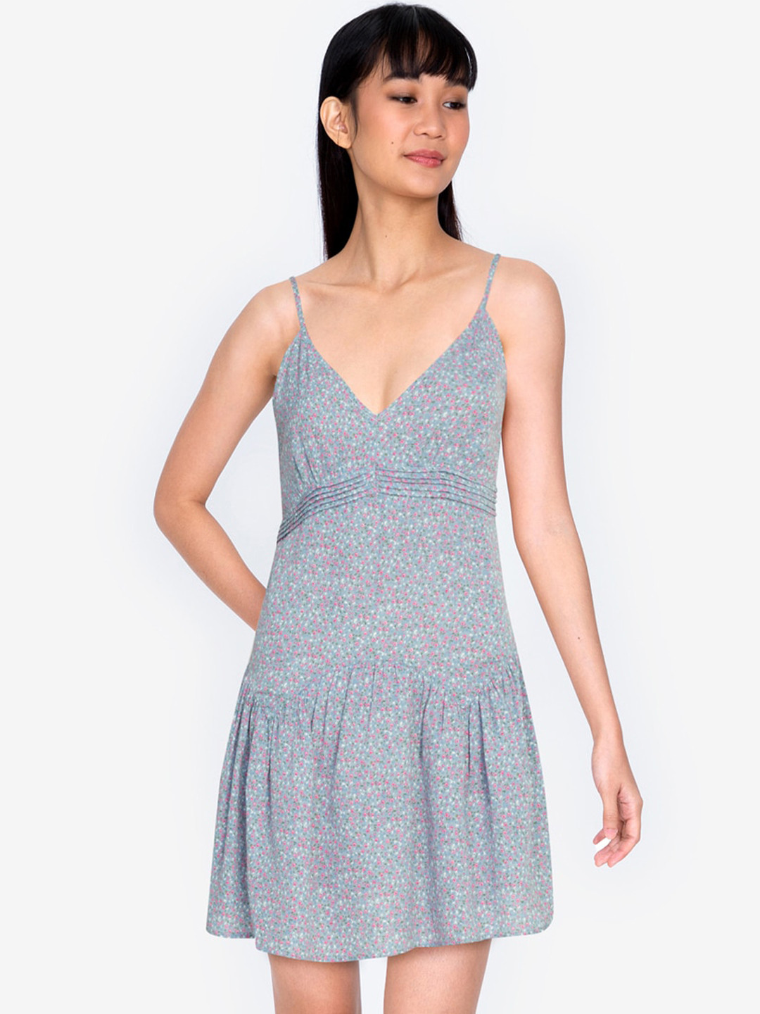 

ZALORA BASICS Multicoloured A-Line Midi Dress, Multi
