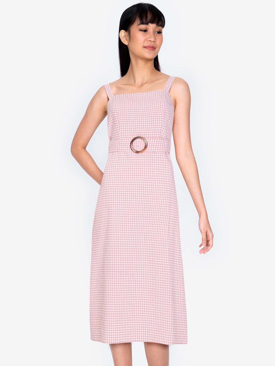 

ZALORA BASICS Pink Midi Dress