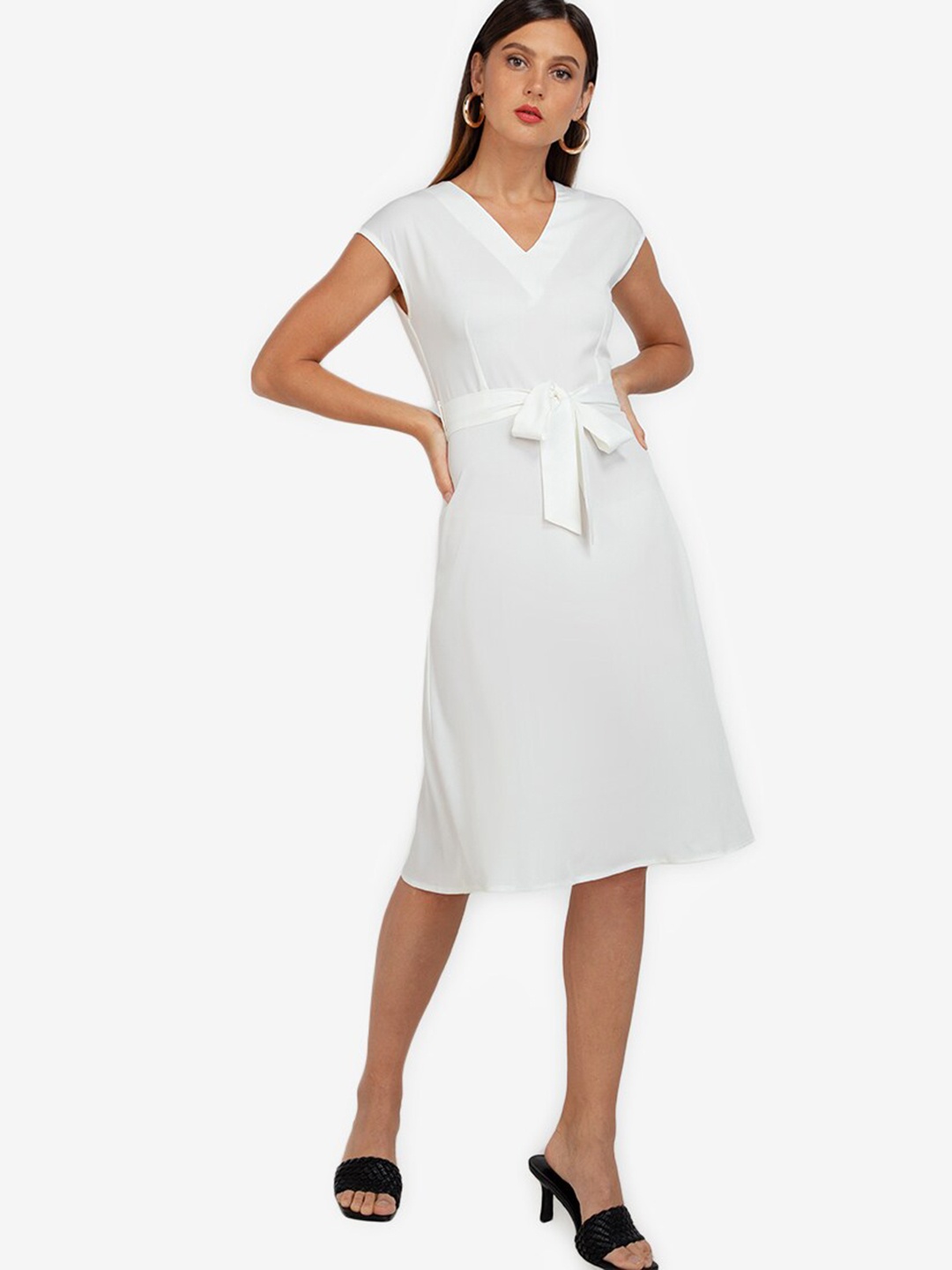 

ZALORA WORK White A-Line Dress