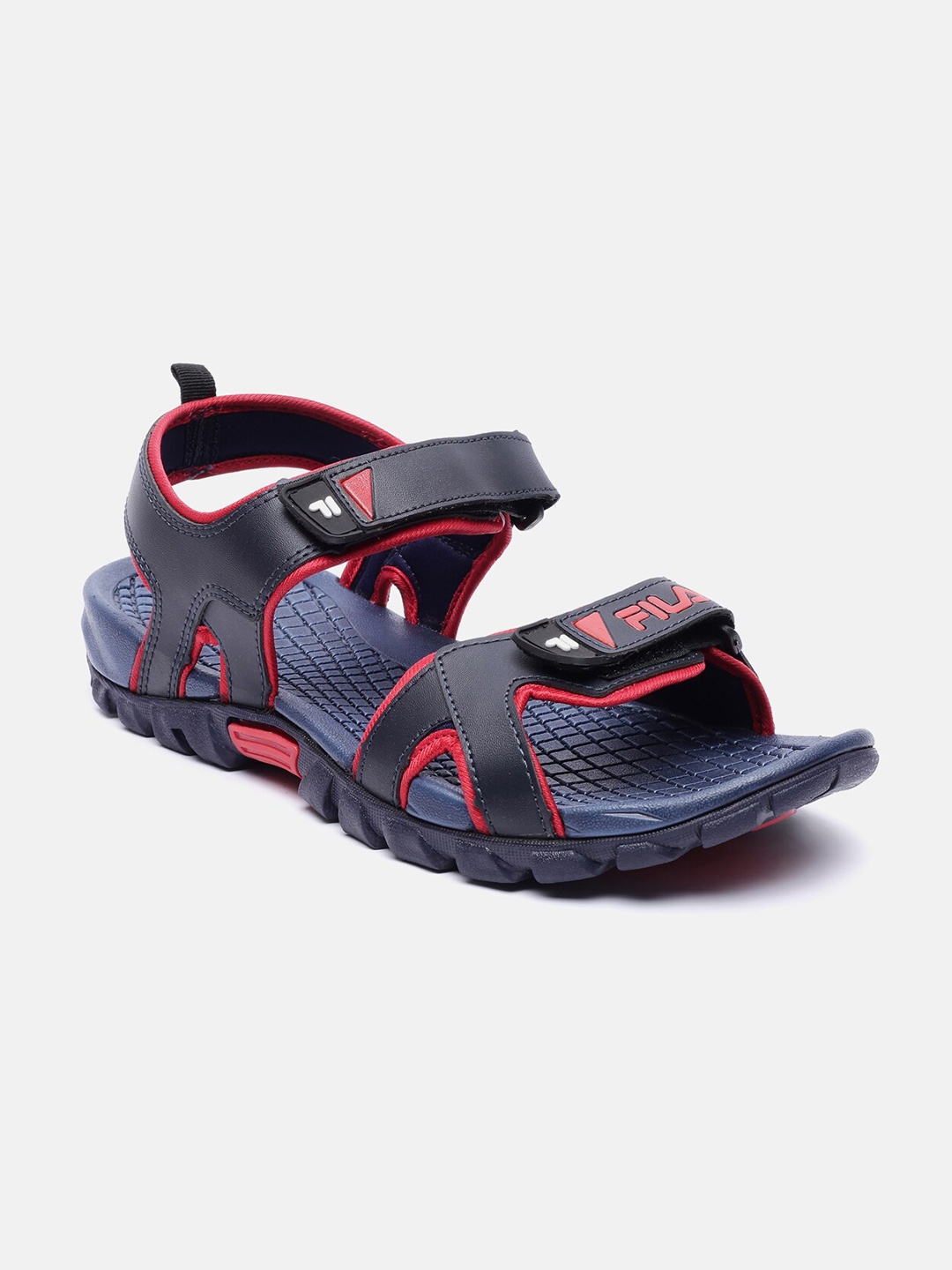 

FILA Men Blue & Red PU Comfort Sandals