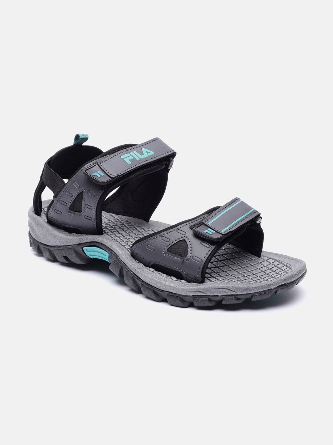 

FILA Men Grey & Blue Sports Sandals