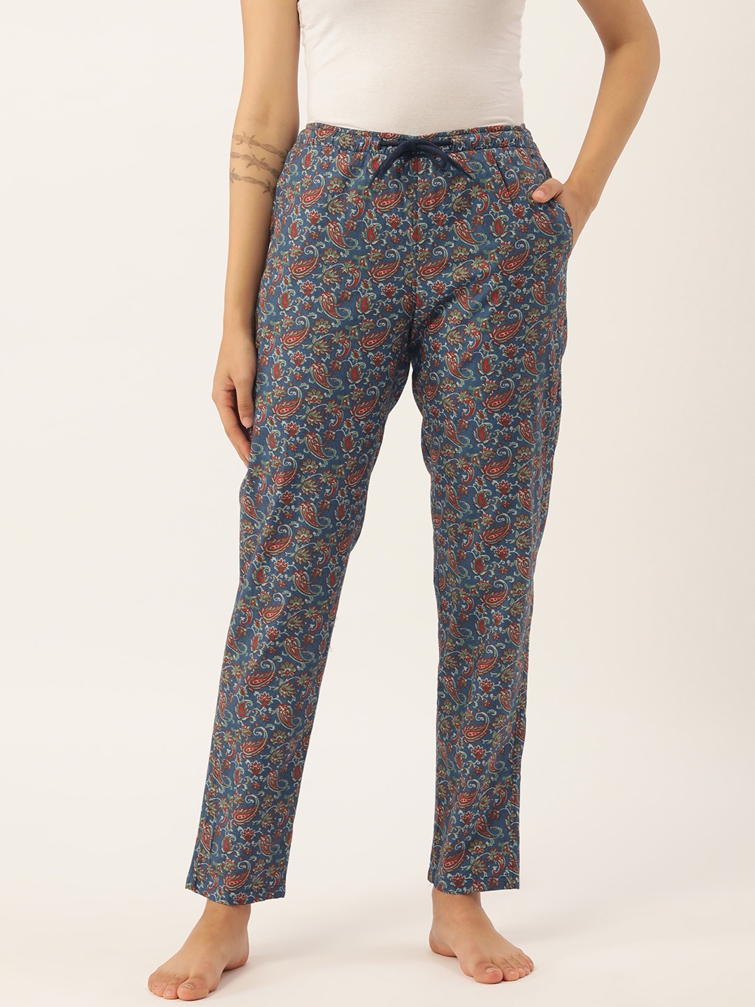 

IVOC Women Printed Lounge Pants, Teal