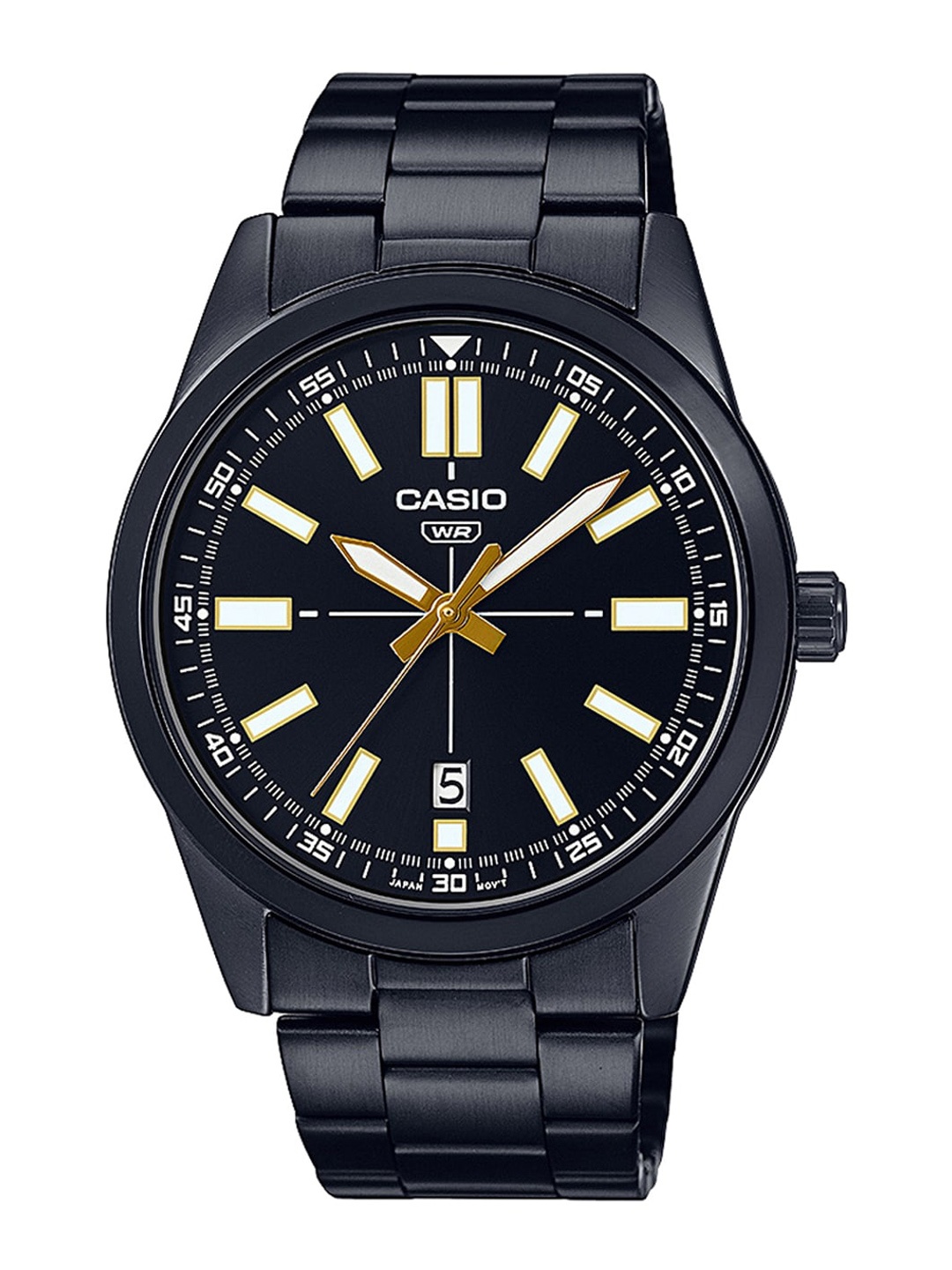 

CASIO Men Black Dial & Black Stainless Steel Bracelet Style Straps Analogue Watch A1941