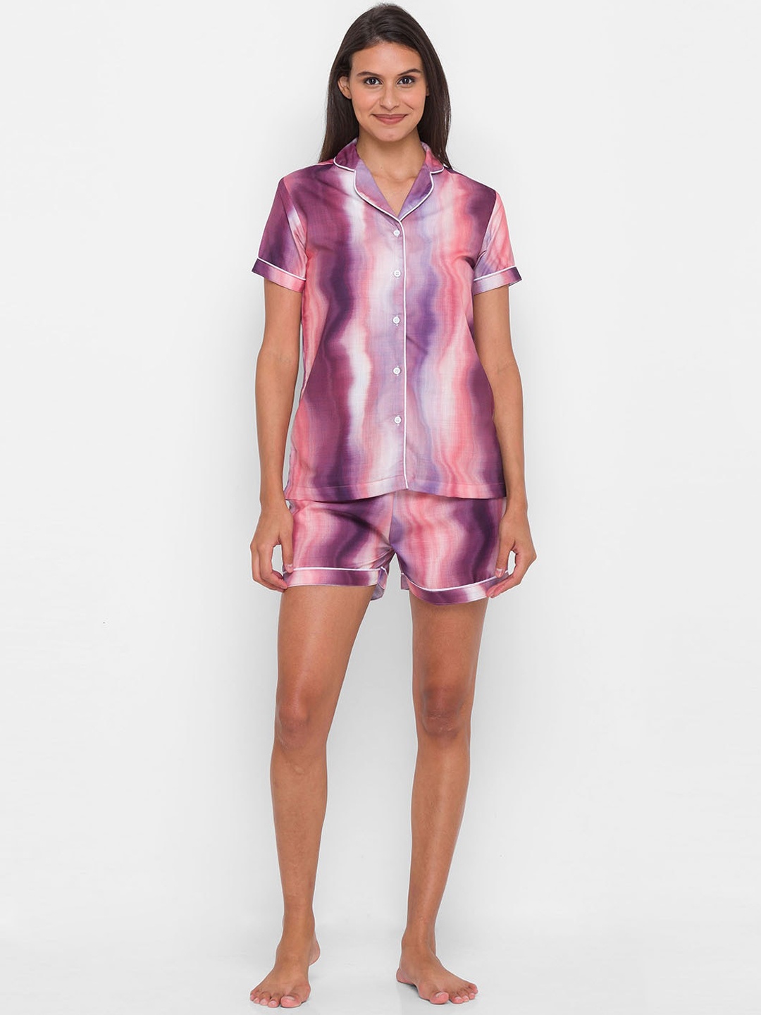 

FashionRack Woman Purple Tie & Die NightSuits