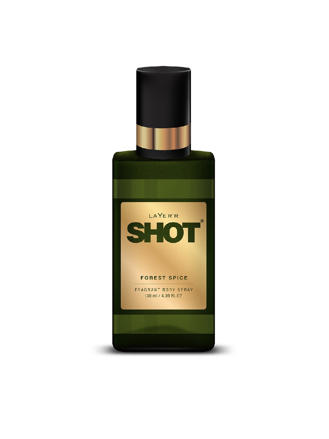 

Layerr Shot Forest Spice Fragrant Body Spray 130 ml, Green