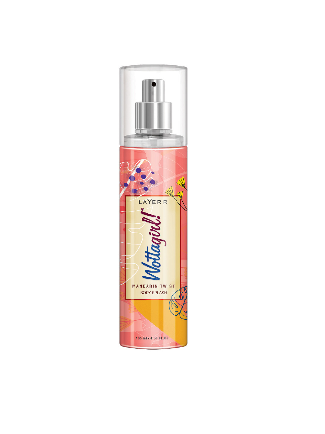 

Layerr Wottagirl Mandarin Twist Body Splash 135 ml, Orange