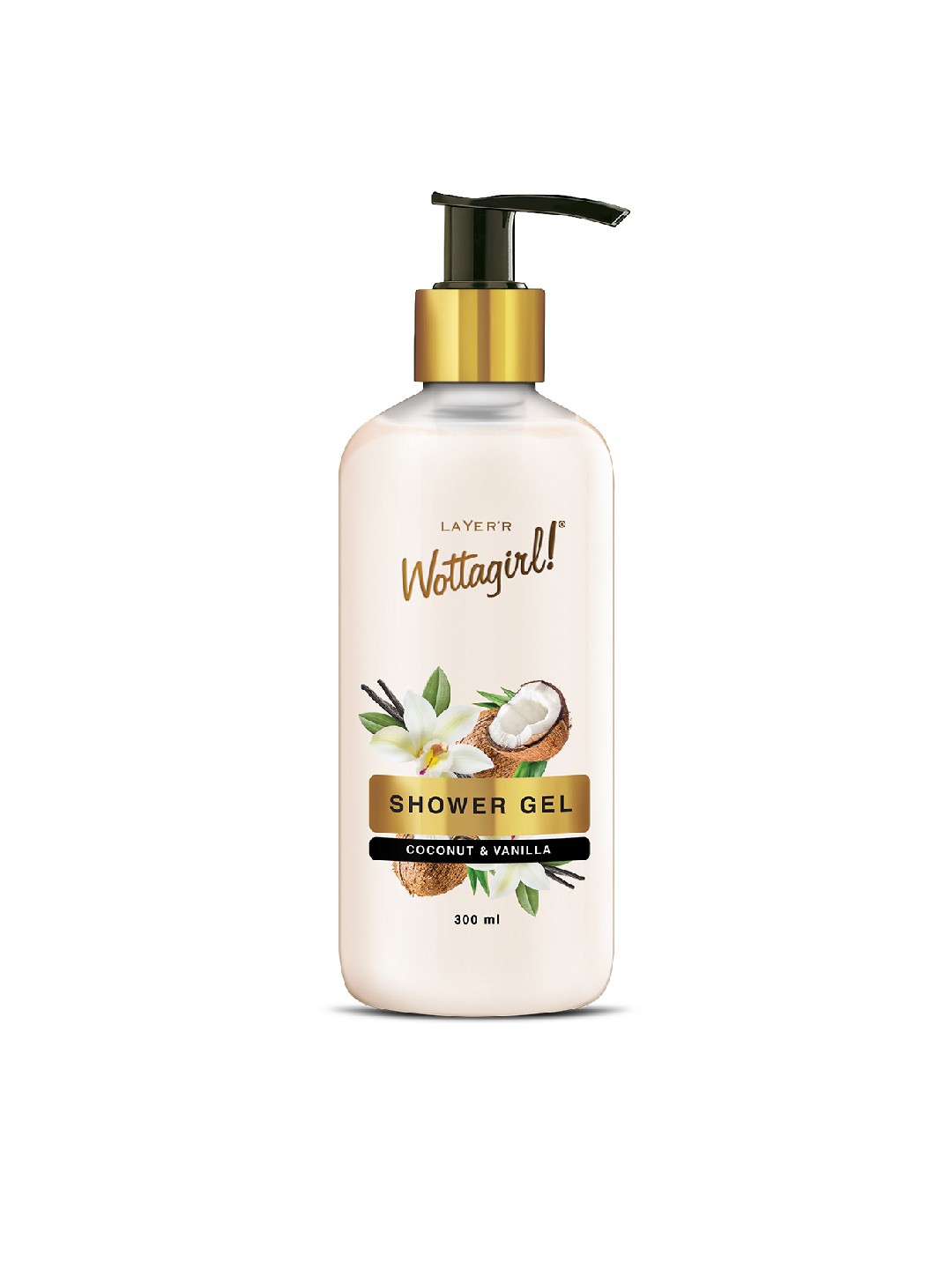 

Layerr Wottagirl Coconut & Vanilla Shower Gel 300 ml, White