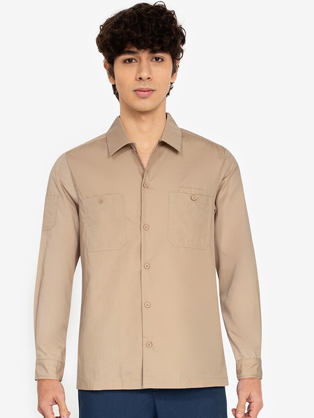 

ZALORA BASICS Men Brown Casual Shirt