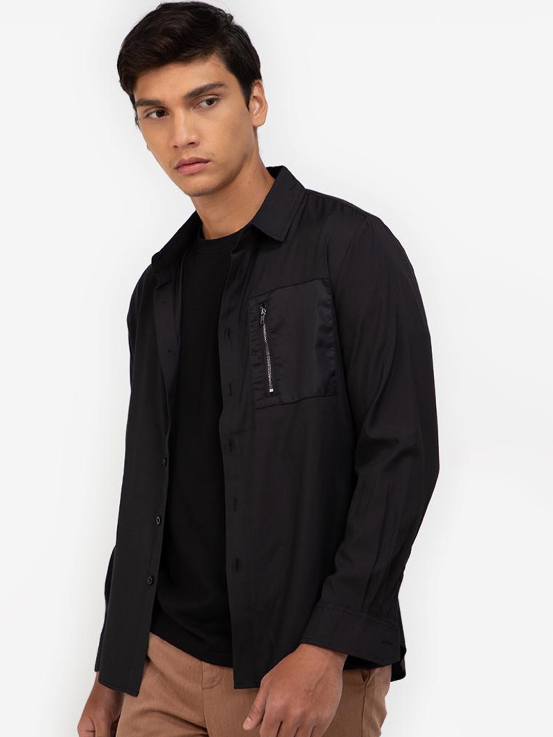 

ZALORA BASICS Men Blue Casual Shirt