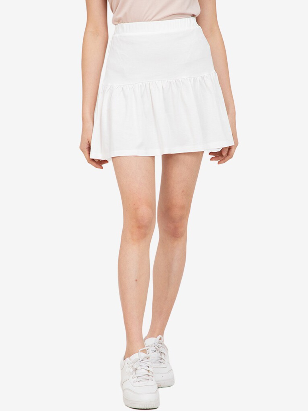 

ZALORA BASICS Women White Drop Waist Jersey Skirt