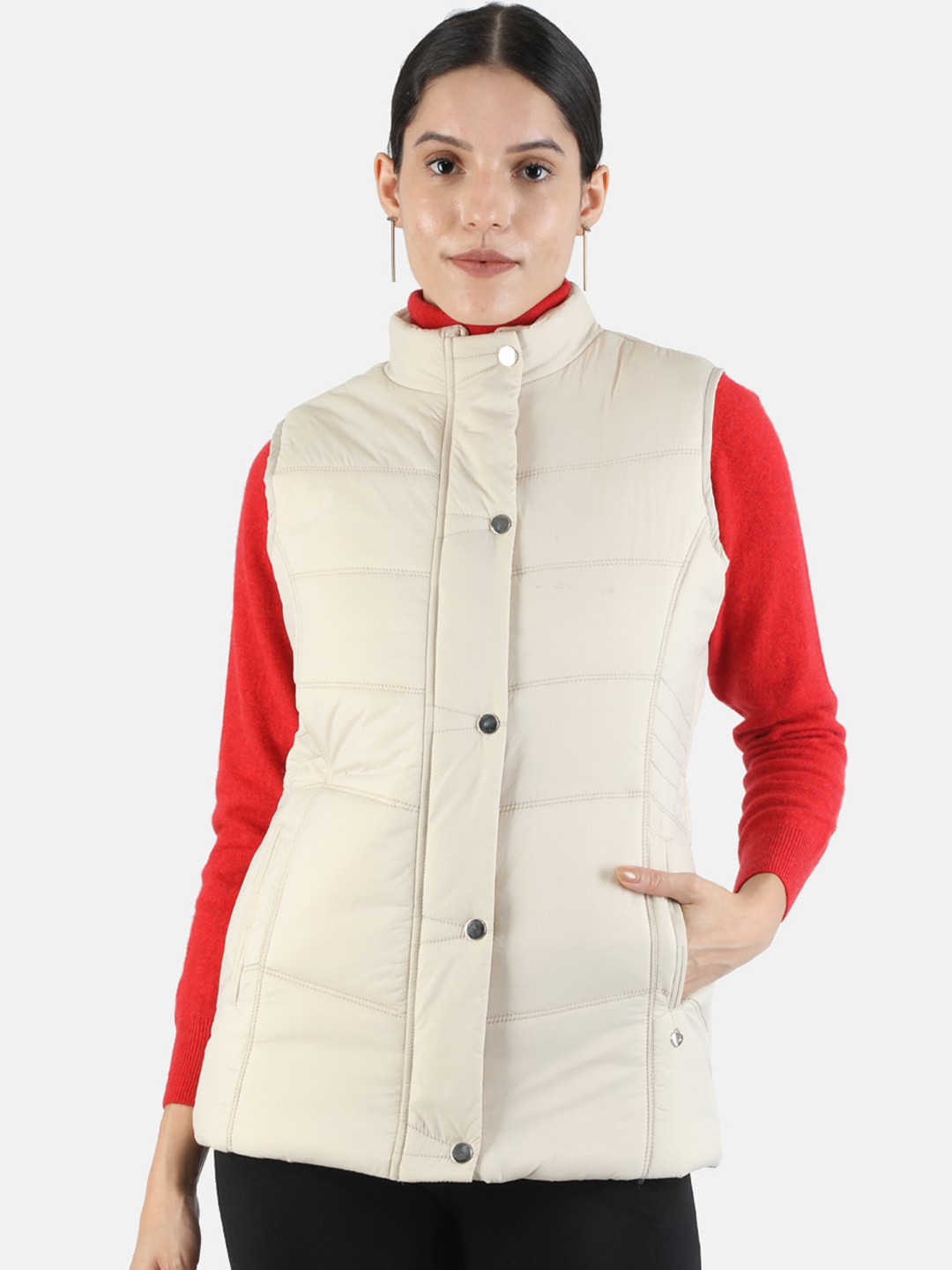 

Monte Carlo Women Beige Lightweight Padded Jacket