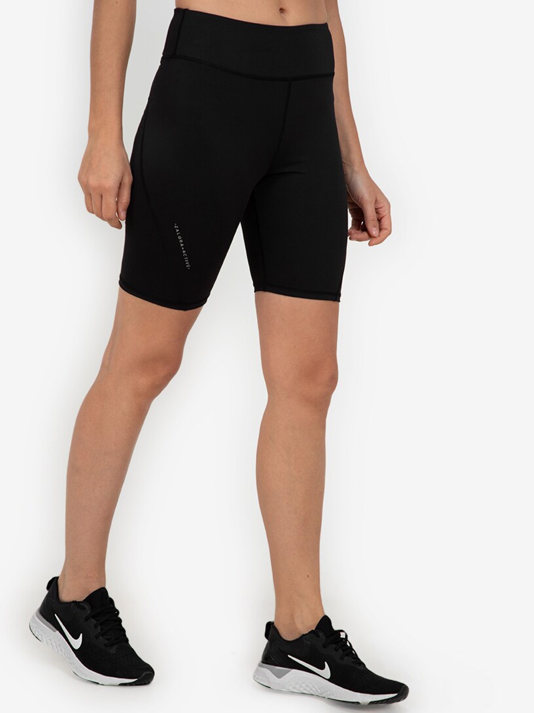 

ZALORA ACTIVE Women Black High-Rise Shorts