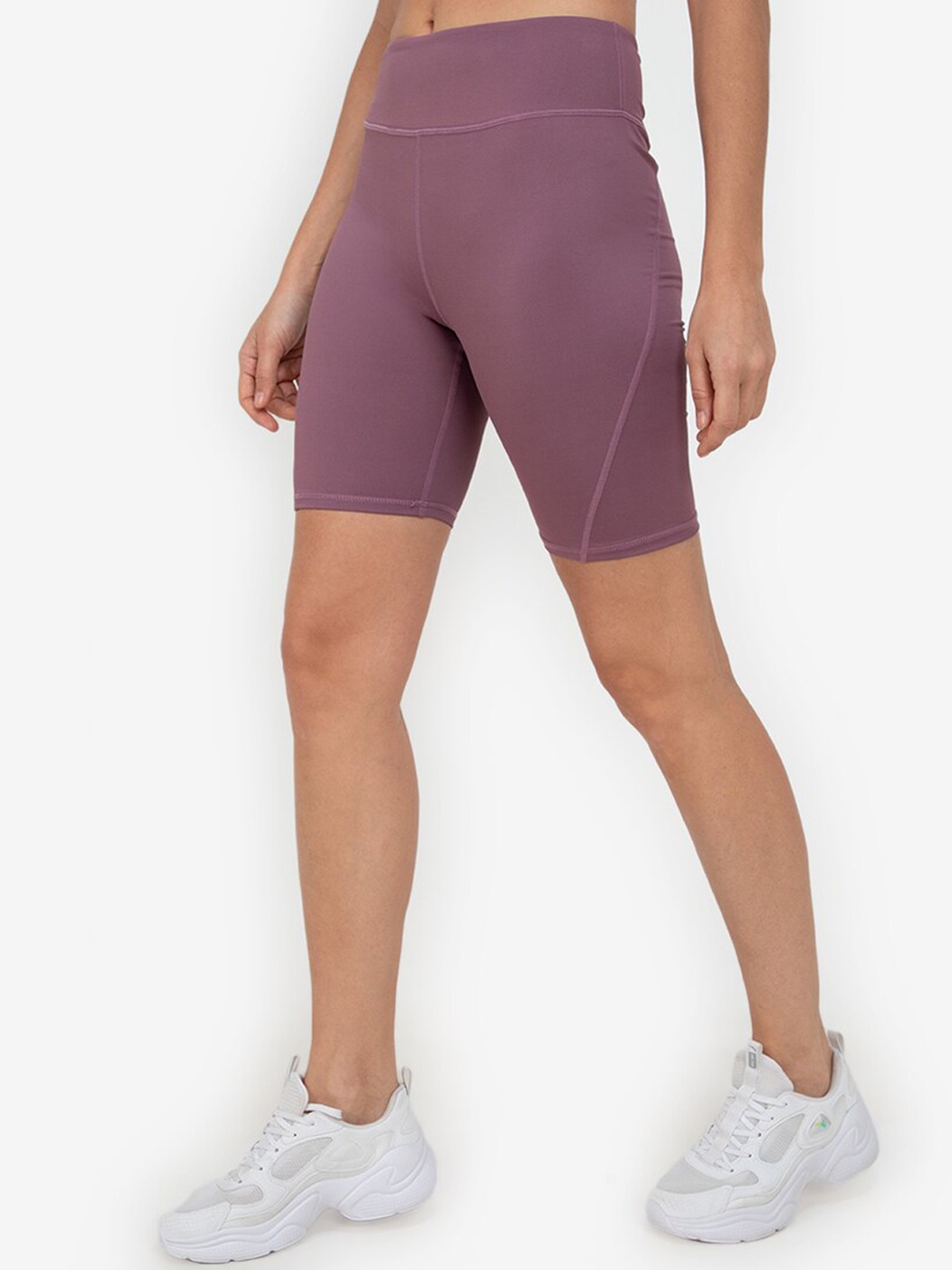 

ZALORA ACTIVE Women Purple High-Rise Shorts