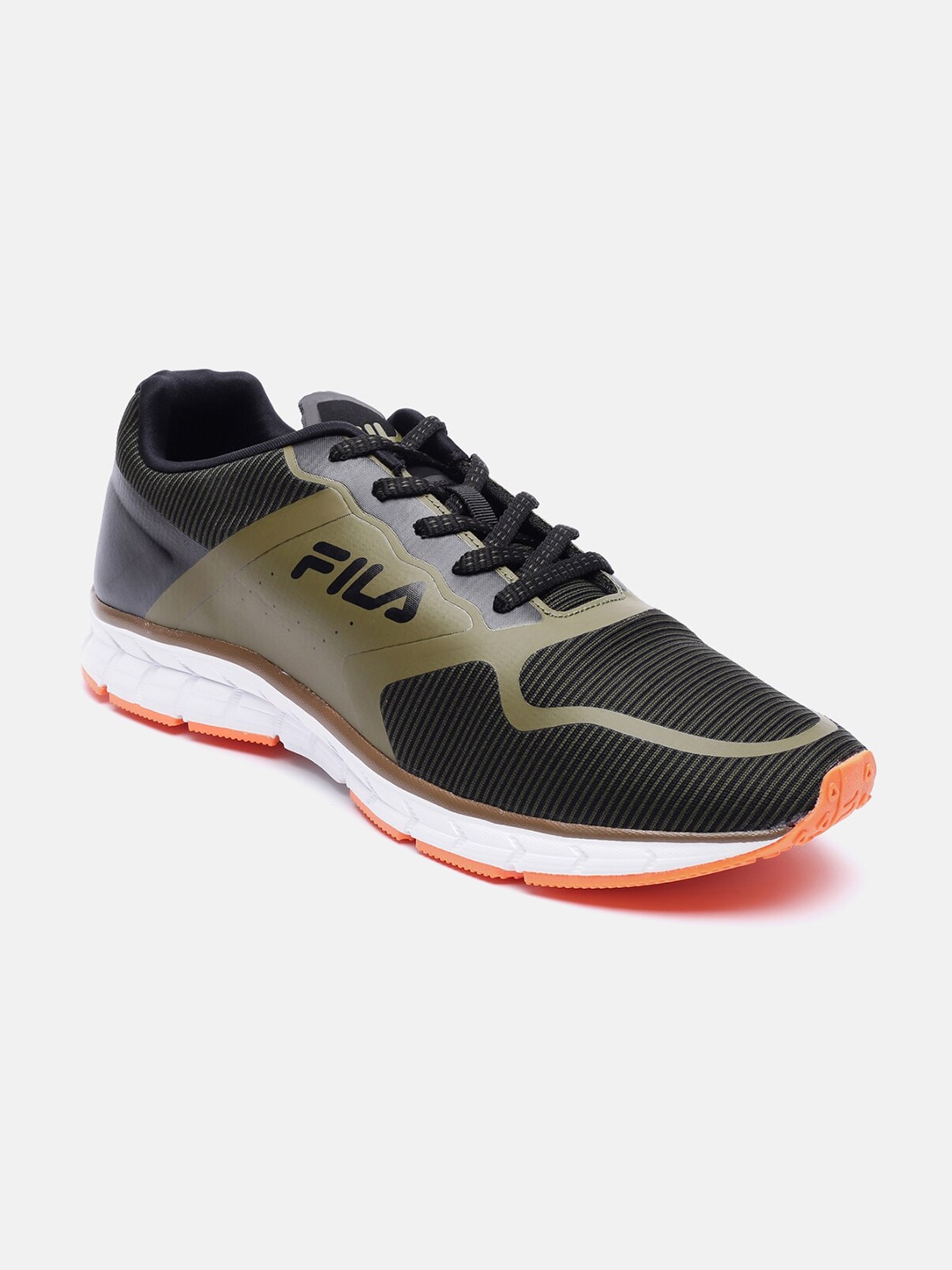 

FILA Men Green & Black Running Non-Marking Shoes