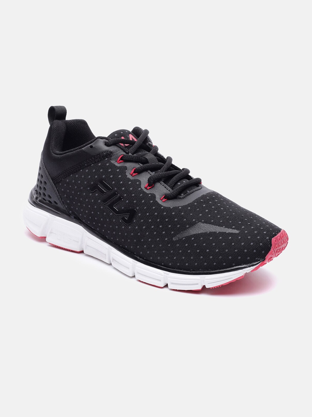 

FILA Men Black Running Non-Marking Shoes