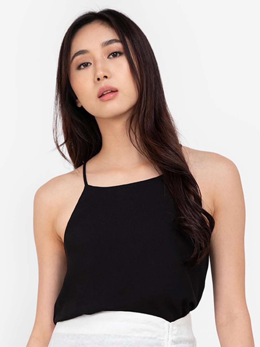 

ZALORA BASICS Black Styled Back Top