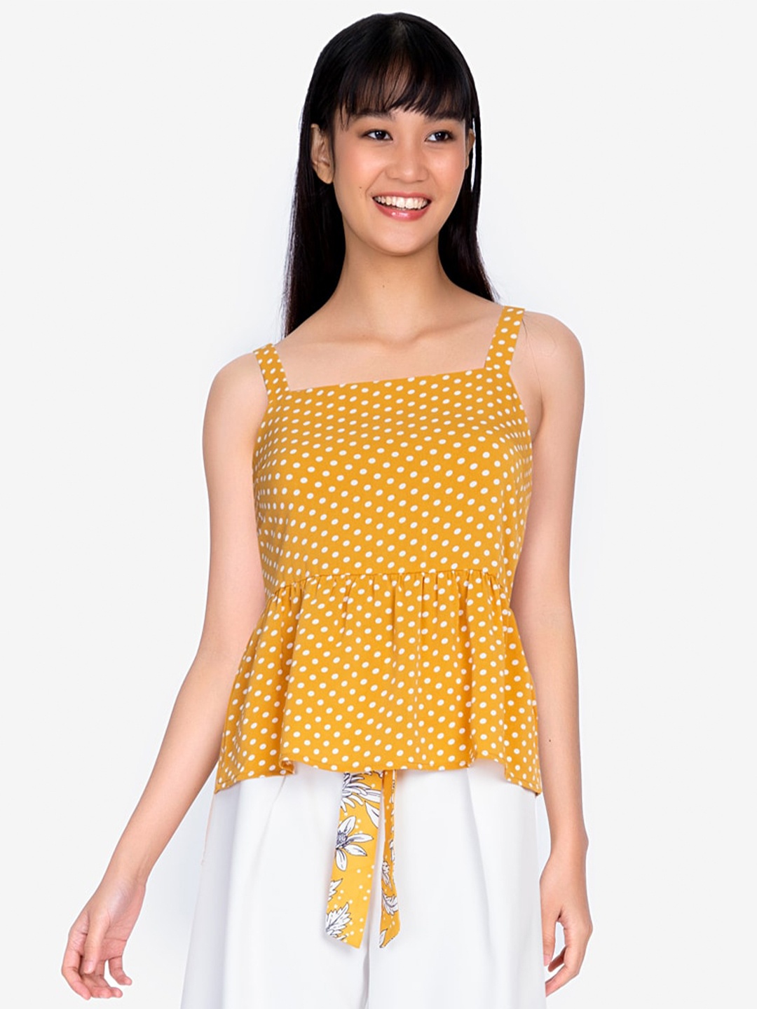 

ZALORA BASICS Multicoloured Print Top, Multi