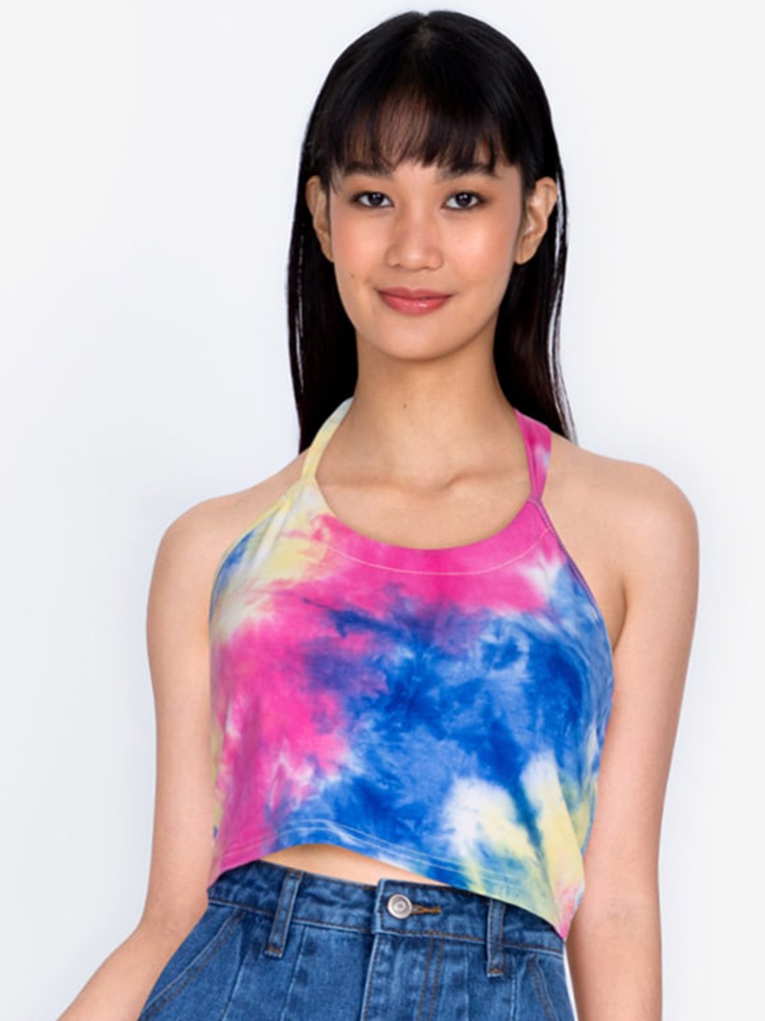 

ZALORA BASICS Multicoloured Print Bohemian Top, Multi