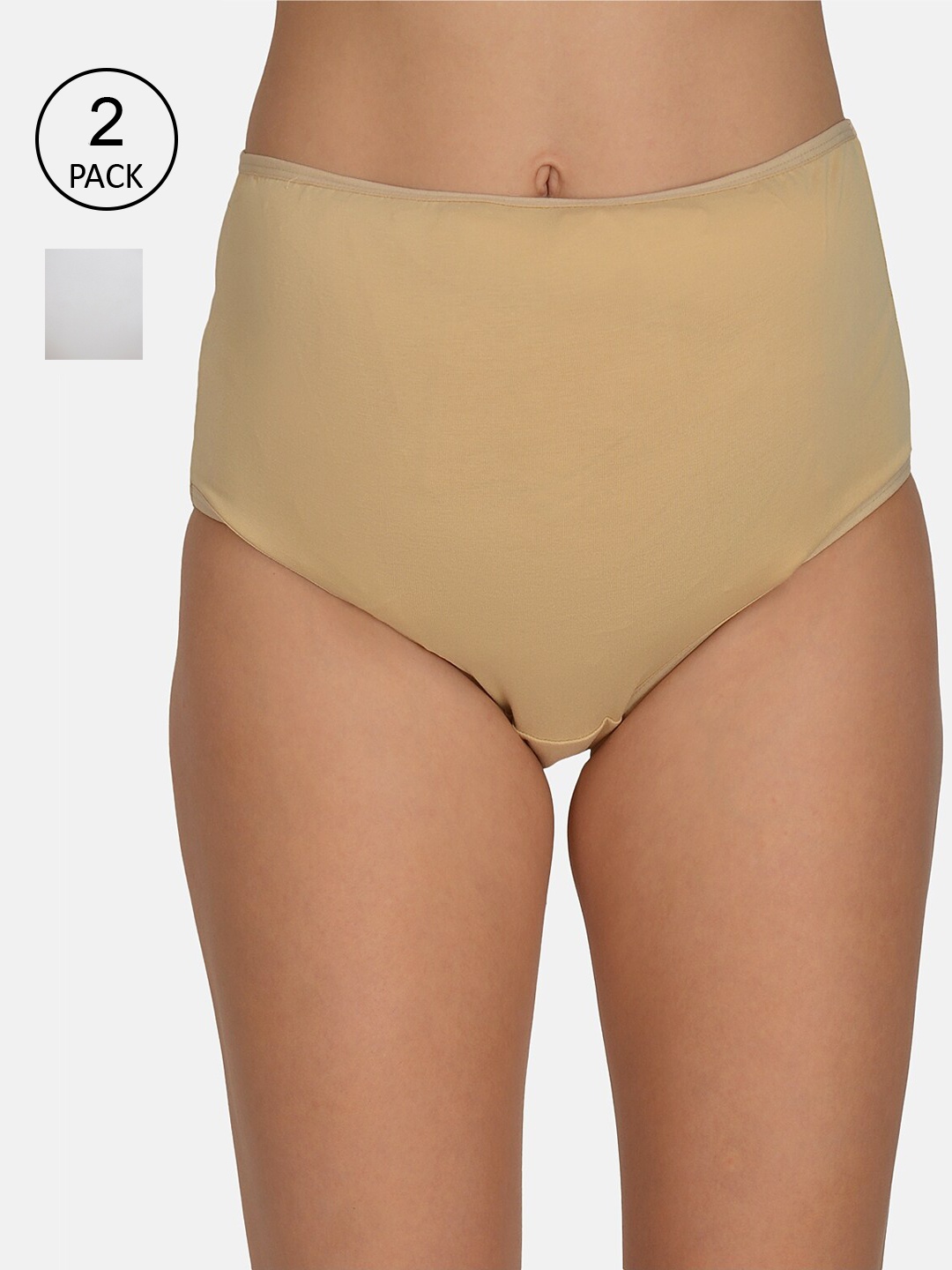 

mod & shy Women Pack Of 2 Assorted Maternity Briefs MU163164, White