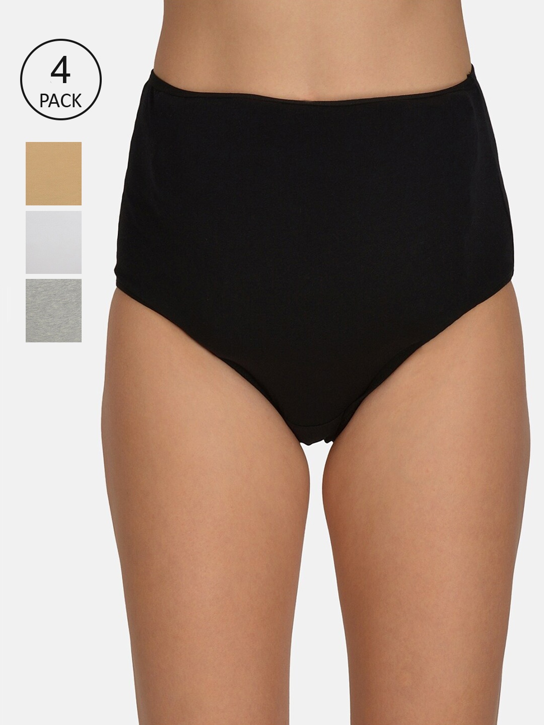 

mod & shy Women Pack Of 4 Assorted Maternity Briefs MU161626364