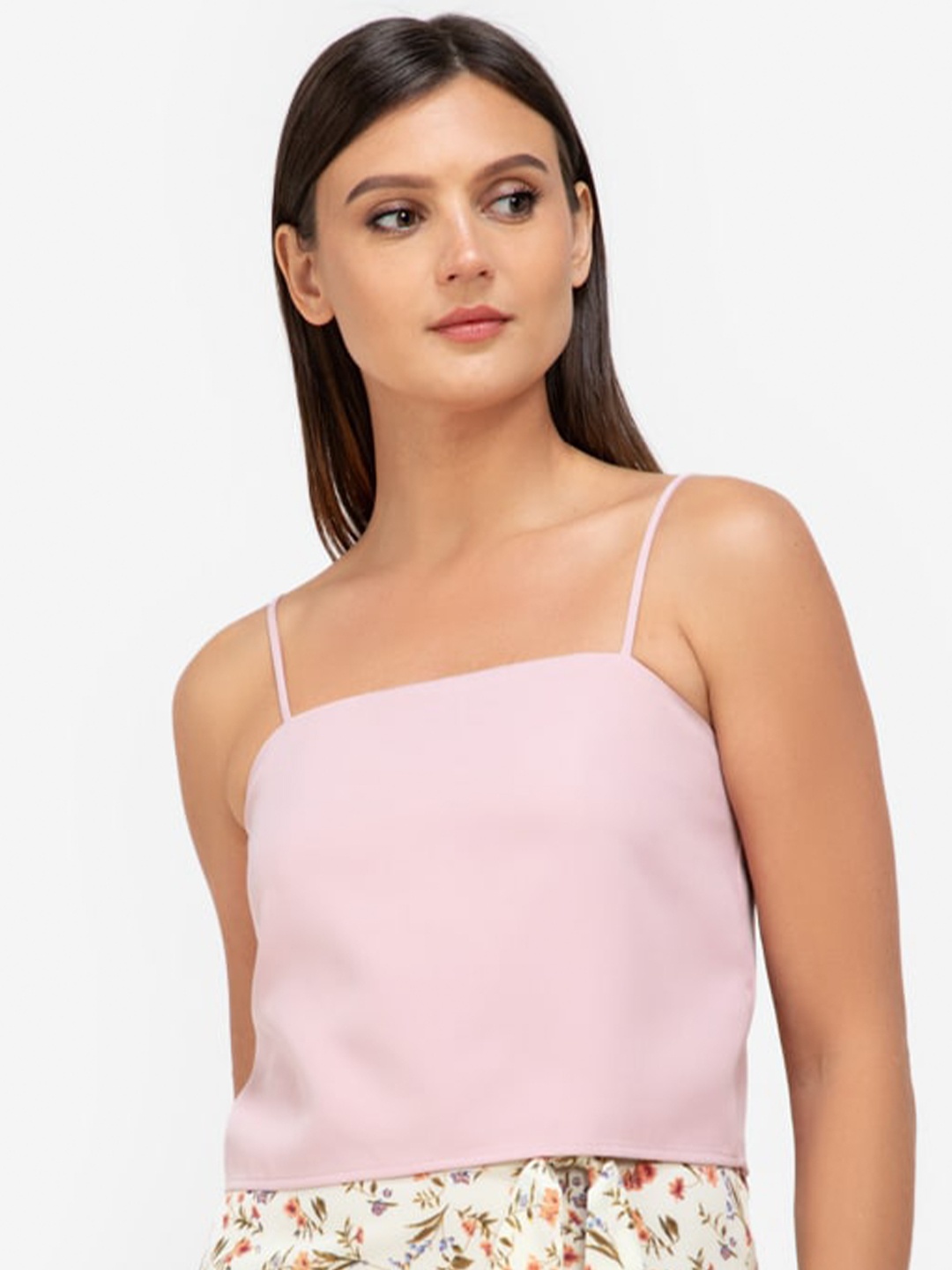 

ZALORA WORK Pink Styled Back Crop Top