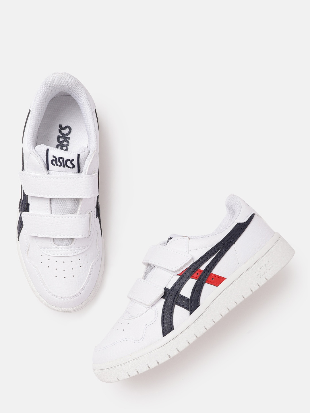 

ASICS Kids White & Black Perforated Japan S PS Sneakers