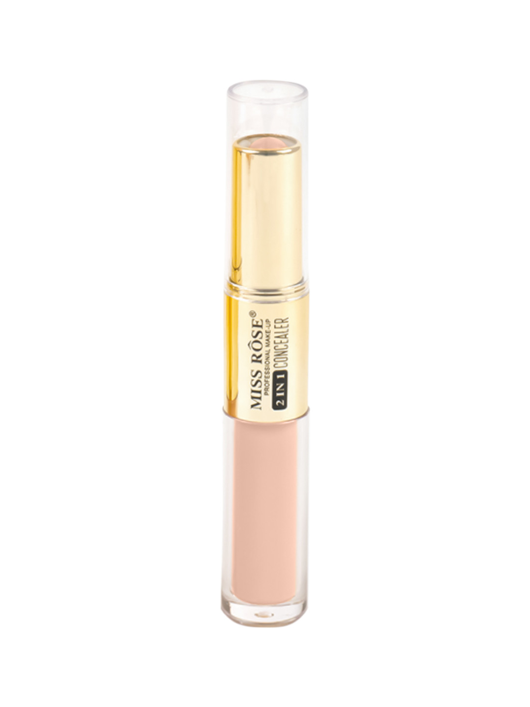 

MISS ROSE Professional Make-Up 2 In 1 Liquid Concealer & Concealer Stick Beige 10, Gold