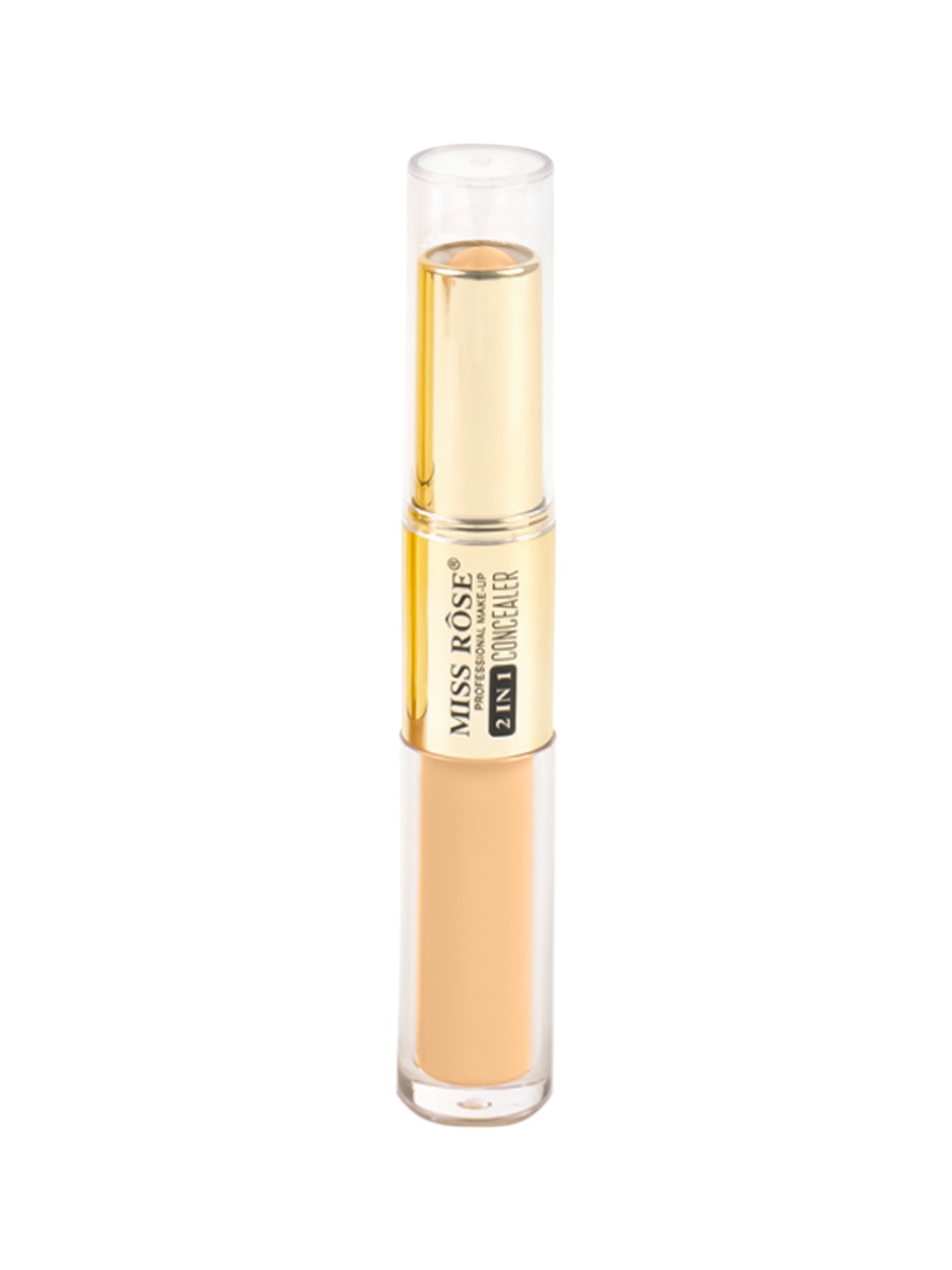 

MISS ROSE Professional Make-Up 2 In 1 Liquid Concealer & Concealer Stick - Beige 4, Gold