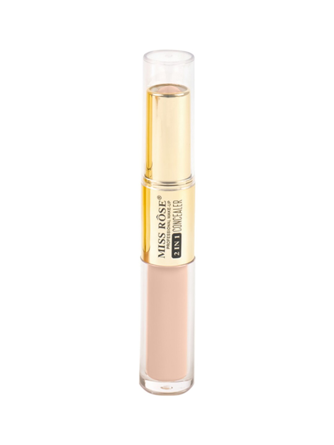 

MISS ROSE Professional Make-Up 2 In 1 Liquid Concealer & Concealer Stick - Beige 9, Gold