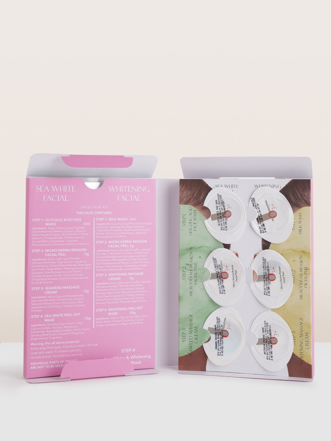 

O3 Professional 2-in-1 Whitening & Sea White Facial Kit 90 g, Pink