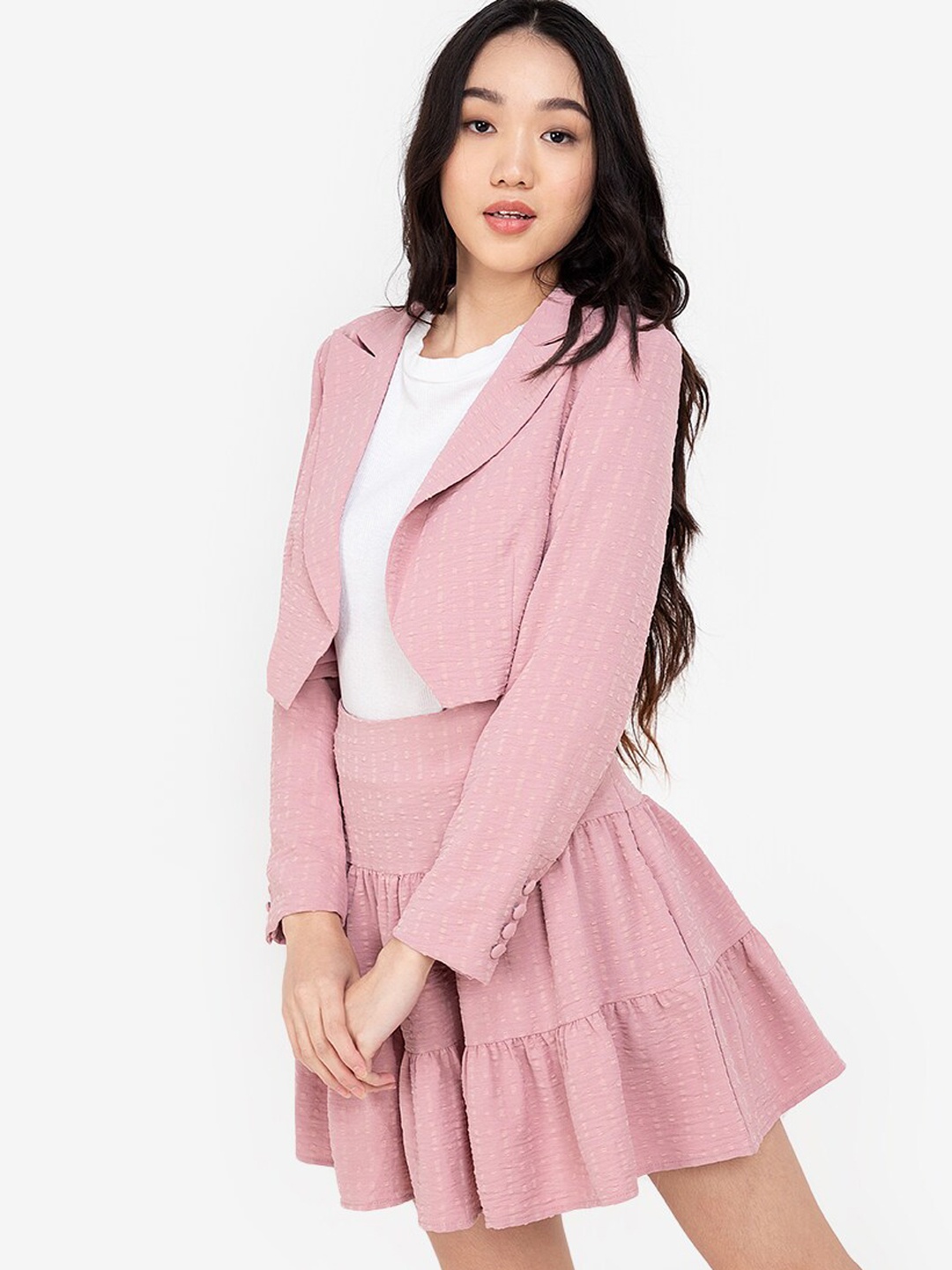 

ZALORA BASICS Women Purple Tailored Jacket