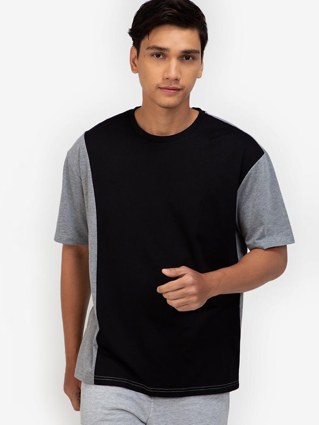 

ZALORA BASICS Men Blue Printed T-Shirt, Multi