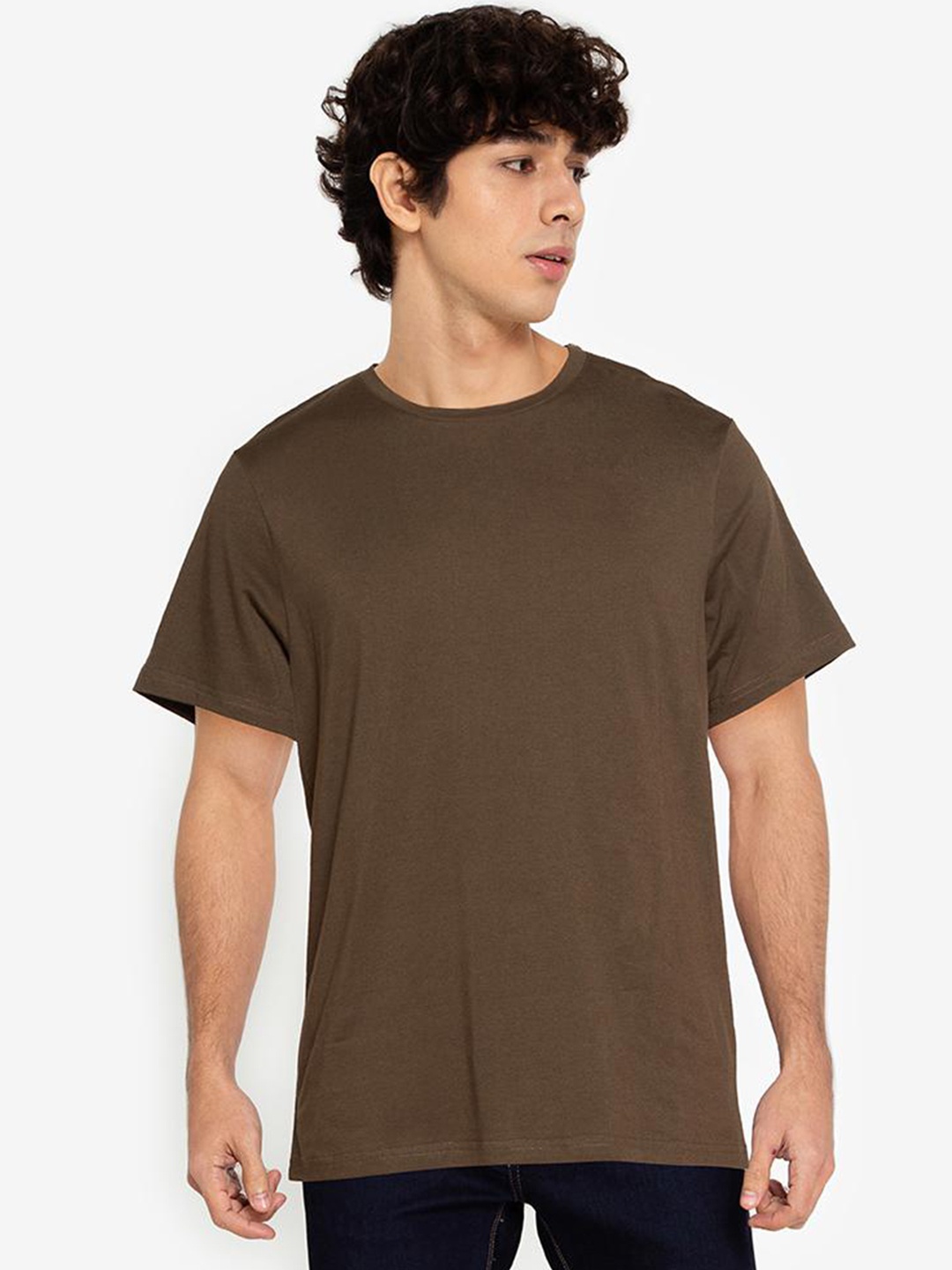 

Men Solid T-Shirt, Green