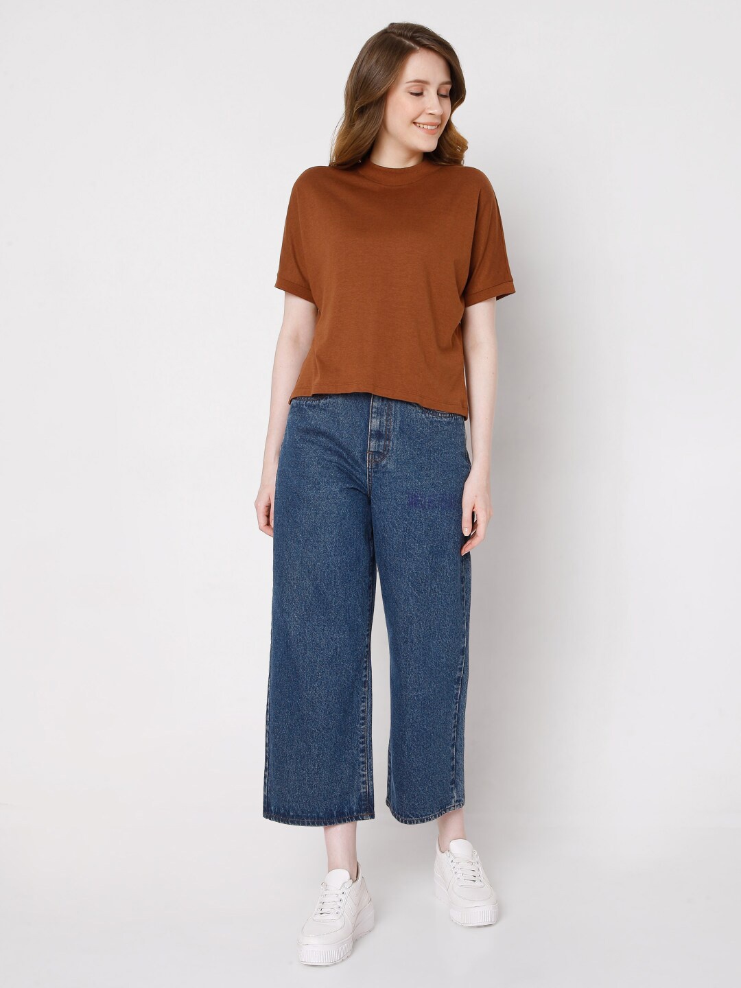 

Vero Moda Women Brown Solid T-shirt