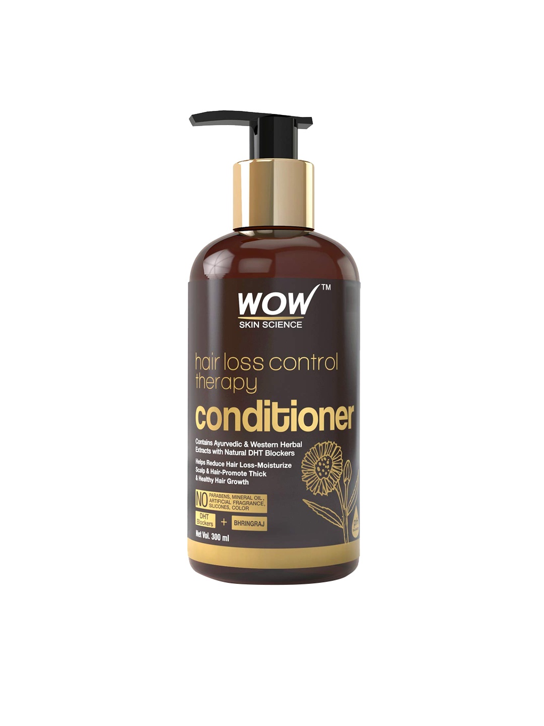 

WOW SKIN SCIENCE Hair Loss Control Therapy Conditioner 300 ml, Brown