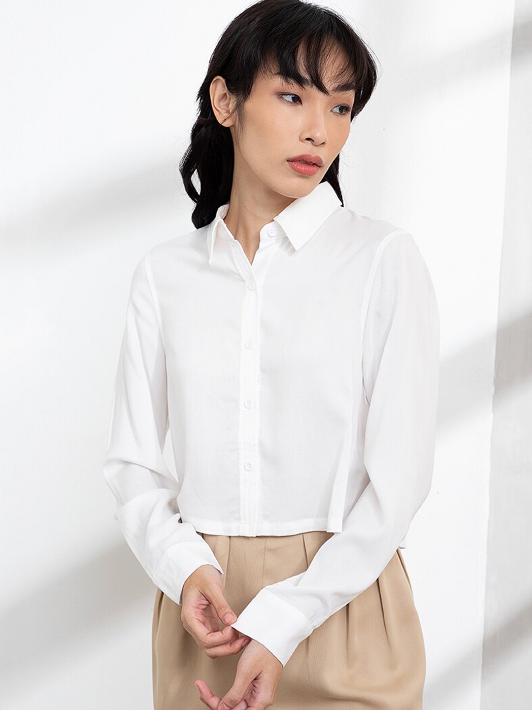

ORIGIN BY ZALORA Women White Casual Shirt